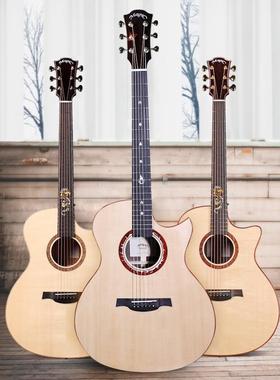 麦杰克吉他龙琴A3A4火琴SA4000C全单民谣41寸指弹民谣初学生吉他