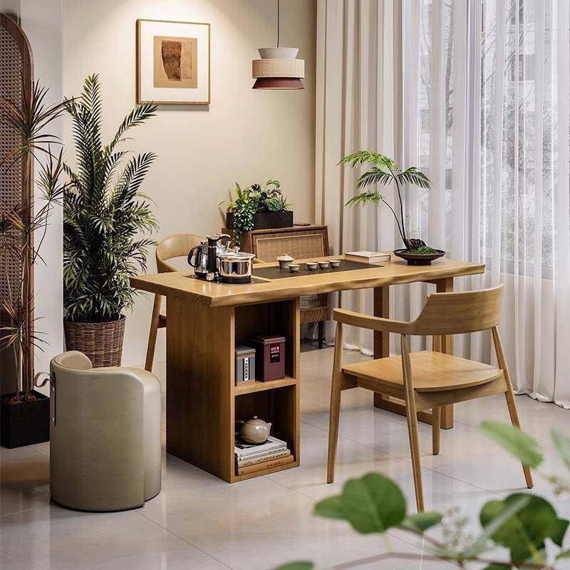 新中式阳台茶桌椅组合实木泡茶桌家用书桌带置物架极简茶椅小茶台,节庆用品/礼品,新娘配件,淘宝优惠券,粉丝福利购,淘宝优惠卷