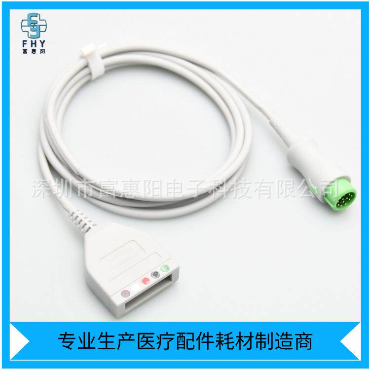 直销T5/D6/IPM8/UMEC8/IMEC10监护仪5导心电导联线分体主电缆