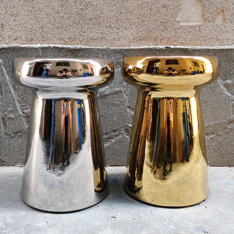 彩绘陶瓷鼓凳样板间陶瓷凳电镀蘑菇边几角几小边桌设计师茶几,家装灯饰光源,其它灯具灯饰,淘宝优惠券,粉丝福利购,淘宝优惠卷