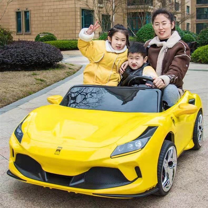 儿童电动汽车四轮大人遥控双人跑车小孩宝宝玩具车可坐人