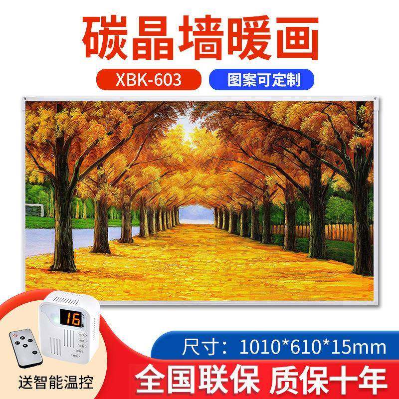 碳晶石取暖器电暖气片碳晶发热板远红外发热板挂壁墙暖石墨烯墙暖