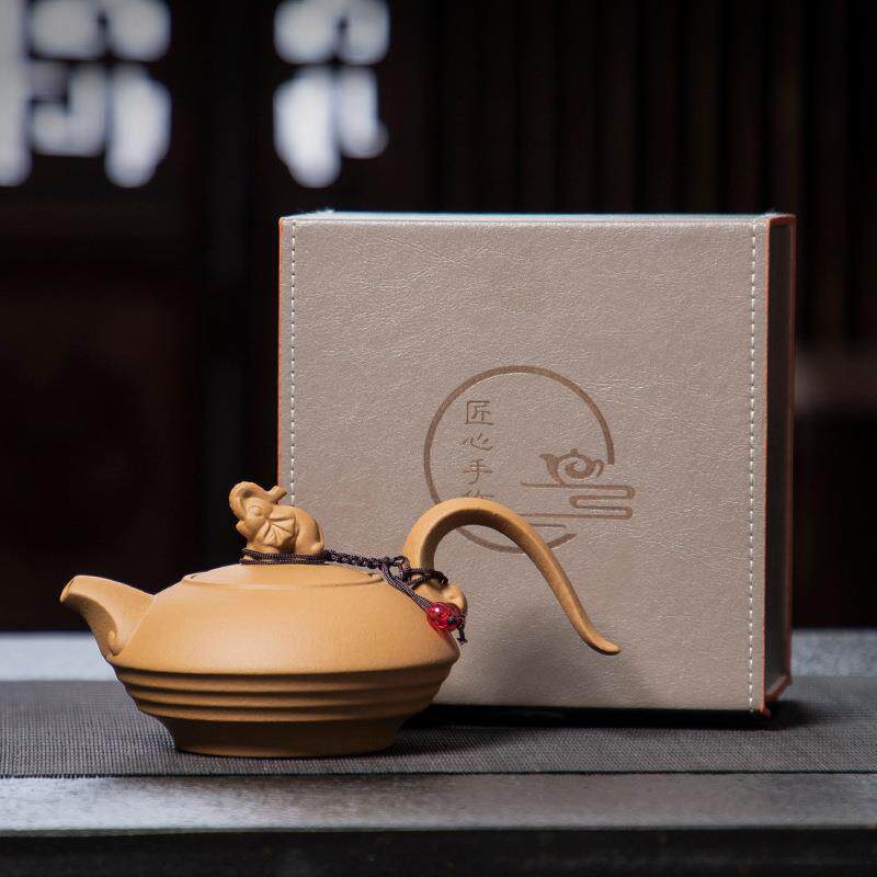 泡茶工具容器小茶壶陶瓷小号迷你沙壶茶壶紫砂家用段泥壸大象壶