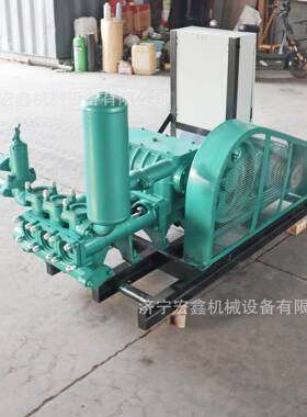 柱塞式BW250三缸卧式泥浆泵井下清淤泵往复式单作用活塞注浆机
