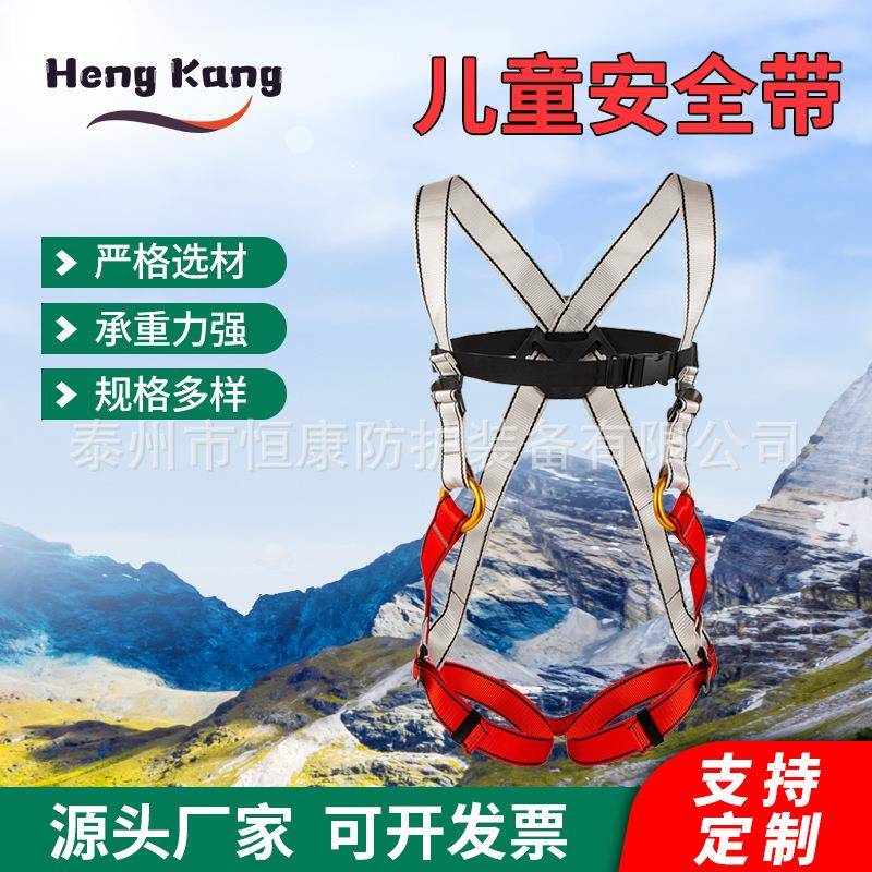 恒康儿童攀登安全带户外拓展全身安全带游乐场儿童保护带