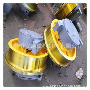 龙门吊行走轮欧式起重机车轮单梁LD轮子角箱单边直径300，400