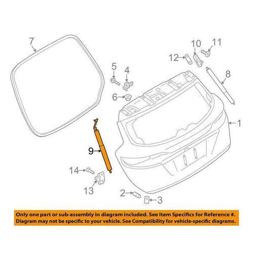 EJ7Z14B351AEJ7Z-14B351-A电动尾箱盖撑杆适用于进口福特林肯