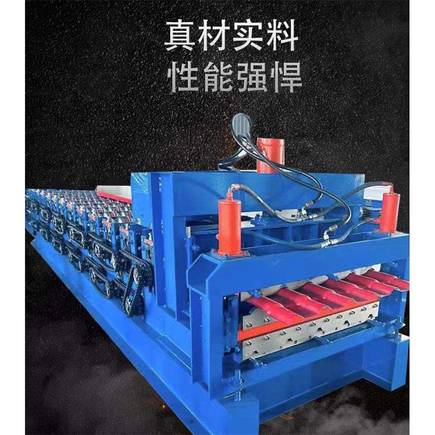 800仿树脂琉璃瓦机器彩钢仿古瓦机器彩瓦机仿树脂瓦设备彩铝