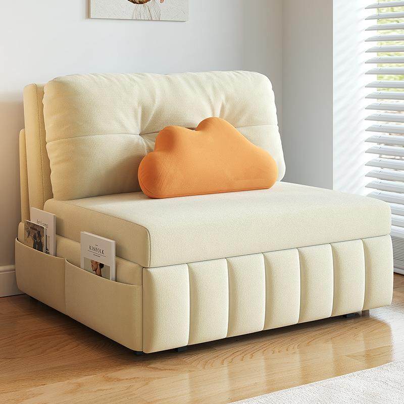 单人位书房沙发床可折叠伸缩储物两用坐卧小户型收纳抽拉床无扶手