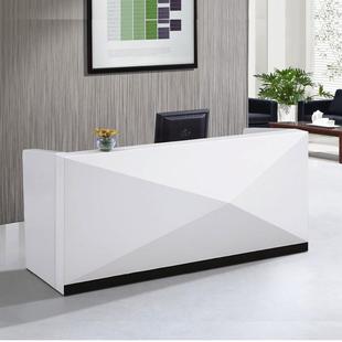 公司接待台烤漆前台收银台吧台办公室咨询台白色创意前台办公5020