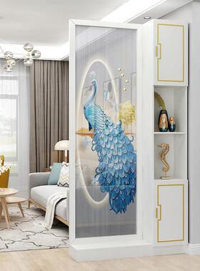 cs新中式入户屏风隔断柜客厅玄关柜正对进门口遮挡实木置物架轻奢