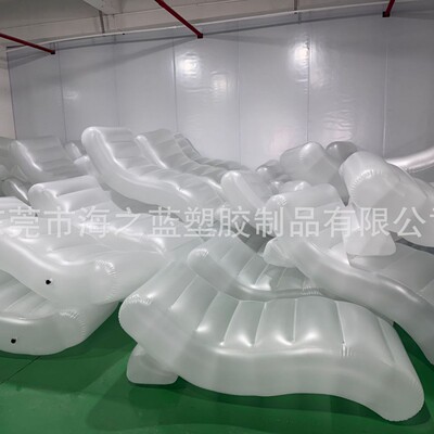东莞工厂现货水上充气沙发浮床可折叠夏季靠背浮排水上躺椅泳池