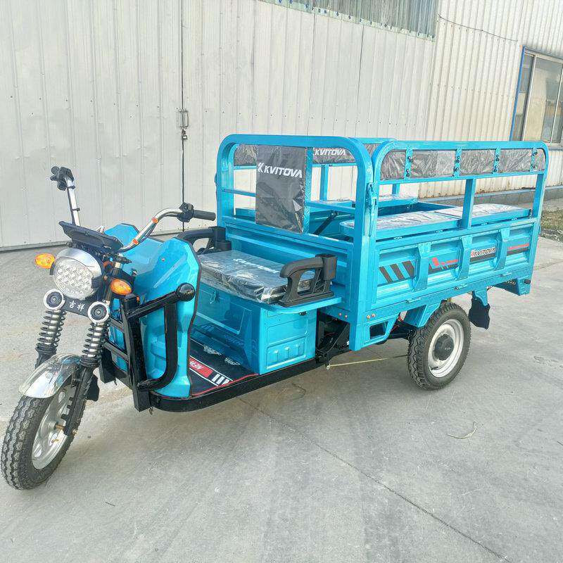 供应1.6米载货载人电动三轮两用车1000瓦电机超市拉货载客车