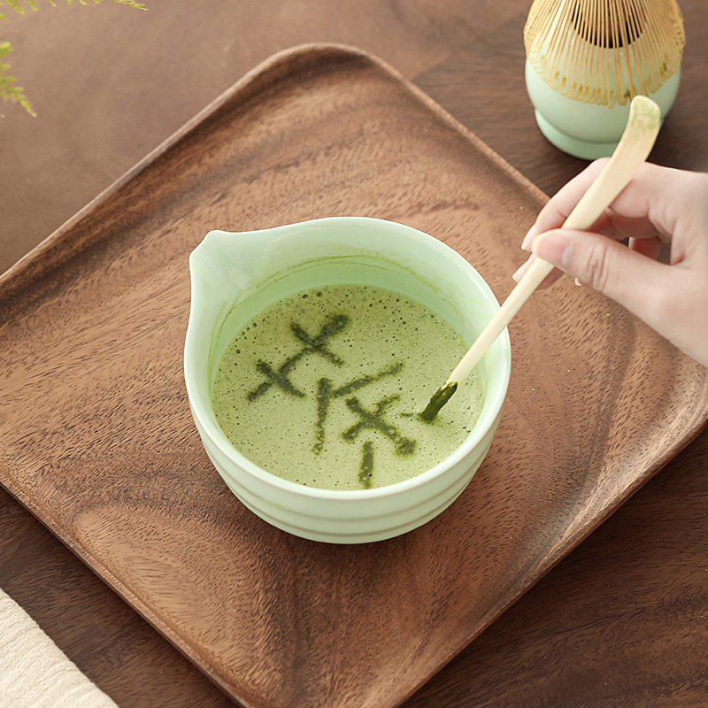 中式竹茶筅抹茶茶道套装宋代点茶抹茶刷茶筅百本立陶瓷抹茶碗跨境