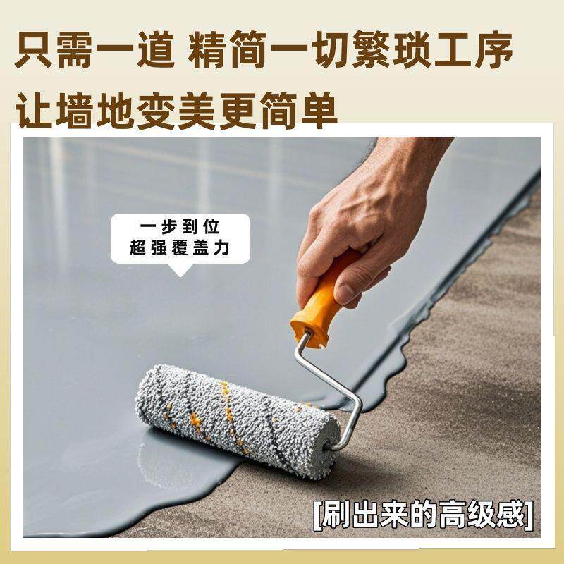 莱姆岩涂料家用室内水泥地面墙面翻新漆外墙地一体漆耐磨地坪漆S