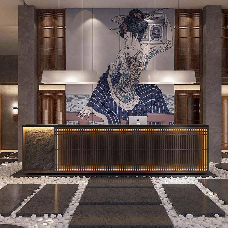 工业风转角L型前台收银台饭店酒店酒吧足疗店茶楼吧台接待台柜台,节庆用品/礼品,新娘配件,淘宝优惠券,粉丝福利购,淘宝优惠卷