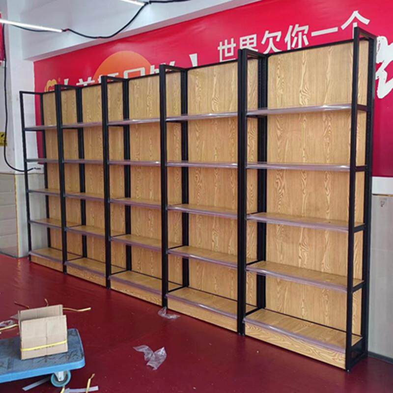 钢木货架超市便利店货架商品摆放架层架文具用品货架厨具架质量好