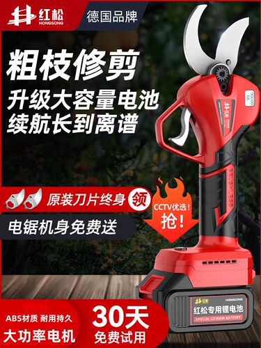电动剪枝剪充电式锂电修枝剪果树枝修剪专用剪刀园艺剪无线粗枝剪