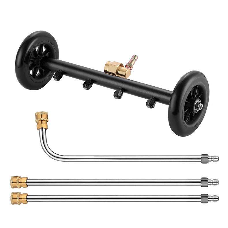 多喷头洗地高压水枪清洗底盘市政道路配件地面带轮机器环卫神器刷