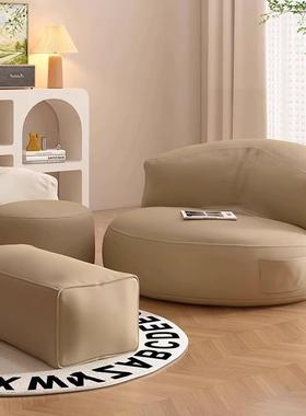 懒人沙发阳台可躺可睡榻榻米坐垫卧室小户型网红黑色单人沙发椅子