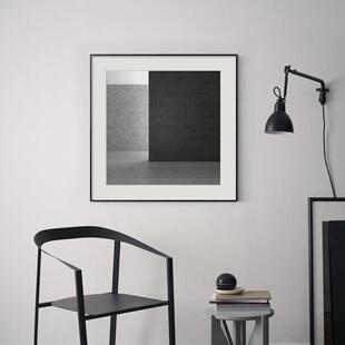 艺术现代极简客厅餐厅墙面装饰画黑白建筑摄影挂画书房会客室壁画