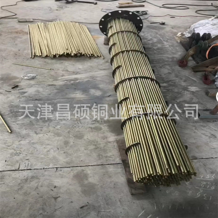 水冷液压冷却器冷凝器芯子轮船机油冷却器芯子紫铜弯管加工
