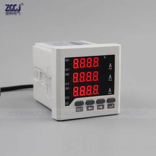 CJ-3AA63-2O-I三相电流表带一路开关量输入带2路报警输出