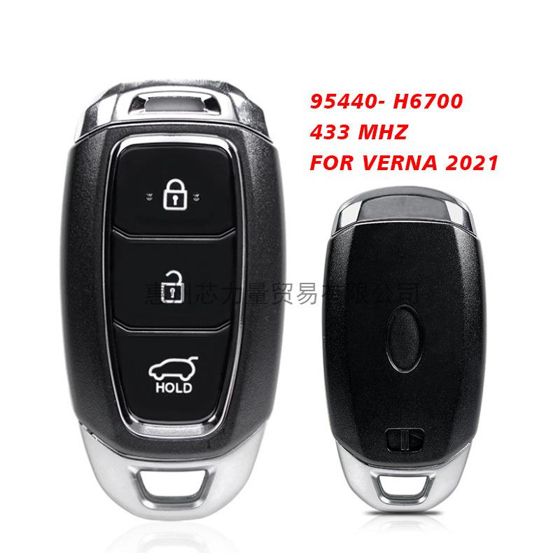适用于现代VERNA2021,3键智能钥匙FCDID:95440-H6700434mhz