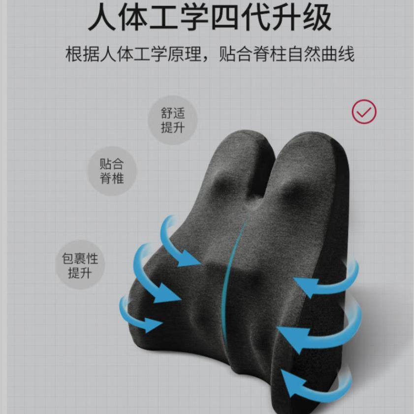 汽车记忆棉头枕腰靠车用护颈枕车载靠垫腰垫靠背W1202000265