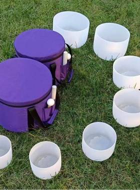 6~12英寸432HZ准音款水晶颂钵瑜伽静心音乐碗冥想水晶颂钵