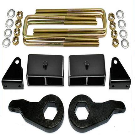 改装适用2001-2010雪佛兰GMC2500HD前3后2英寸汽车底盘垫高块