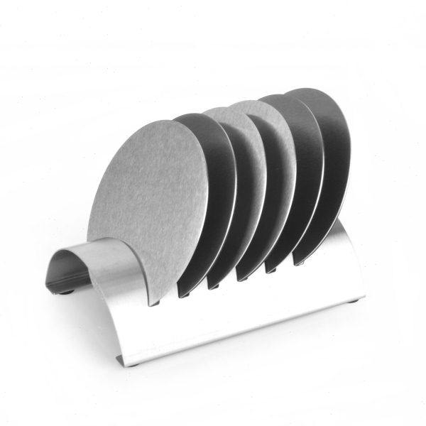 包邮圆形不锈钢杯垫七件套现代杯垫带架子创意碗垫金属隔热垫