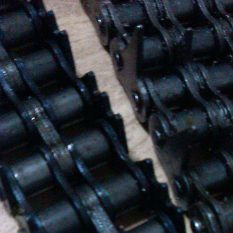 尖齿链条厂家直供08B双排多齿链传动短节链板牙膏机滚子链板条