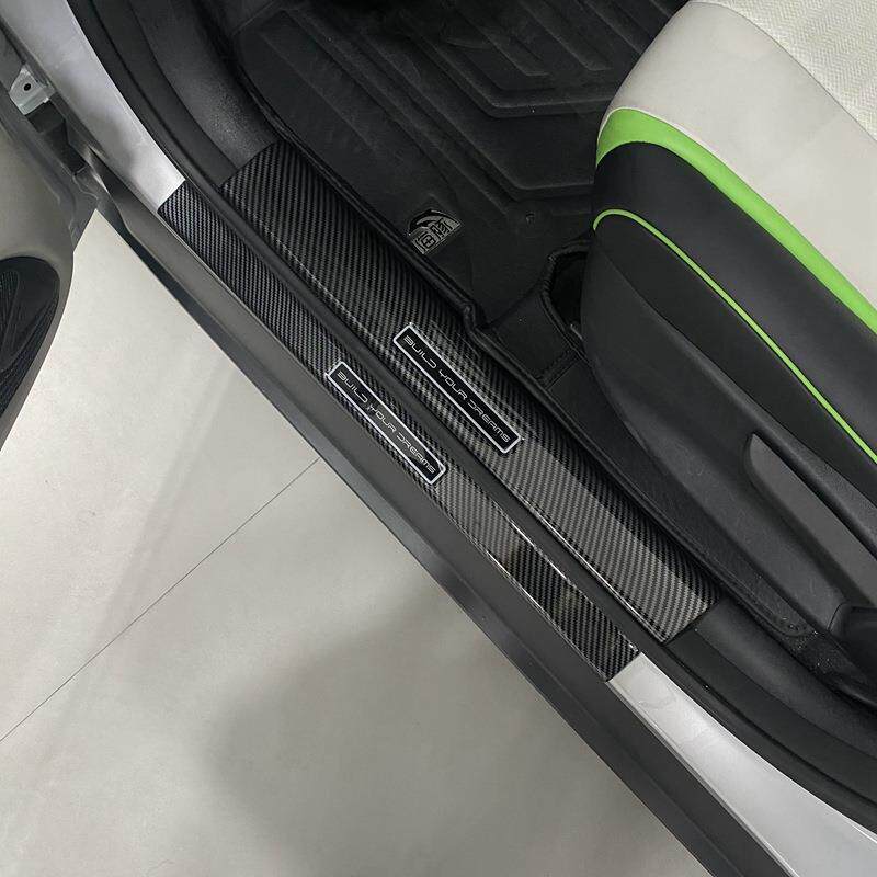 比亚迪海豚智驾EVDMI改装专用碳纤维迎宾踏板后护板内门槛条