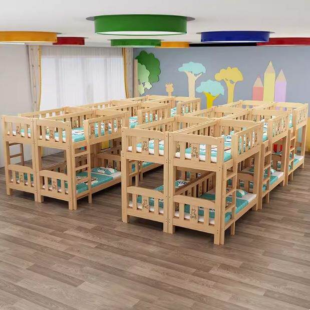 全实木儿童上下床幼儿园床专用床托管床小学生双层床午睡床午休床