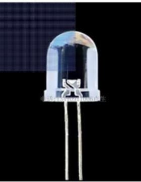 发光管10MM白发蓝灯LEDF10蓝灯发光二极管10毫米白发蓝10MM蓝灯