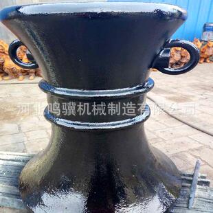 河岸铸铁柱子单环高装饰铁艺铸件花柱子铸铁柱子配套链条