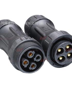供应利路通LLT-M45重工业防水连接器70A4芯螺丝锁线电缆连接器