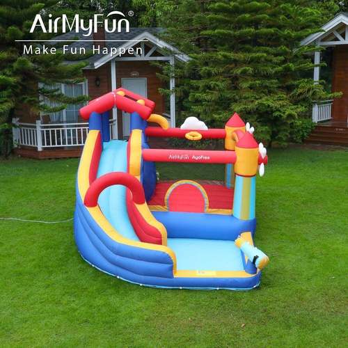 AMF|小型充气城堡儿童家用喷水城堡蹦床充气滑梯水上乐园室内城堡