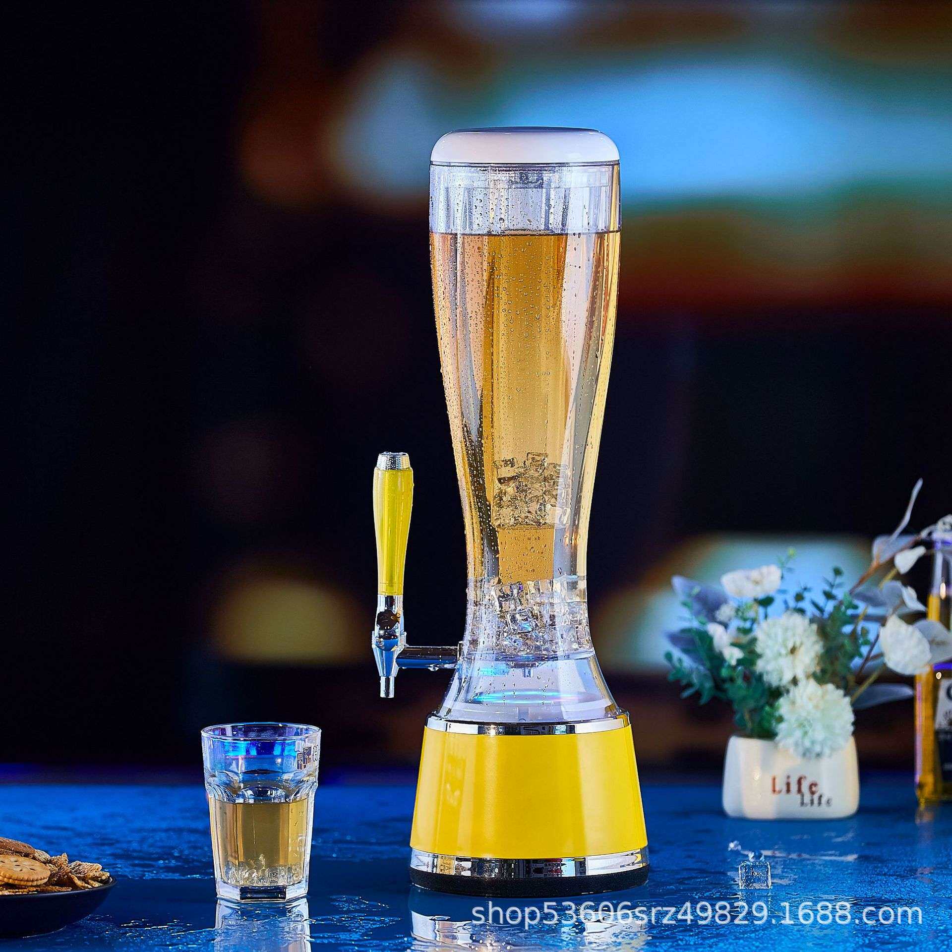 酒炮酒吧专用麦杯3升果汁桶饮料桶可乐桶商用酒炮3升l酒吧扎啤炮