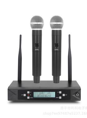 无线麦克风家用k歌一拖二户外音响电视唱歌ktv卡拉ok会议演出话筒