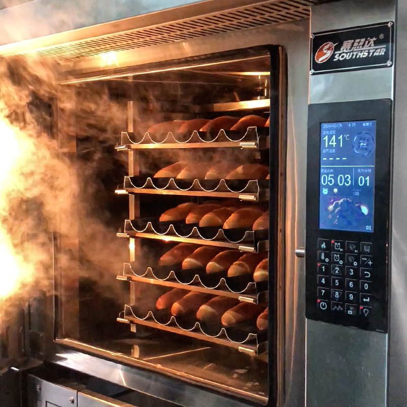 赛思达旋转式热风循环炉五盘电烤箱商用大容量法棍烤箱