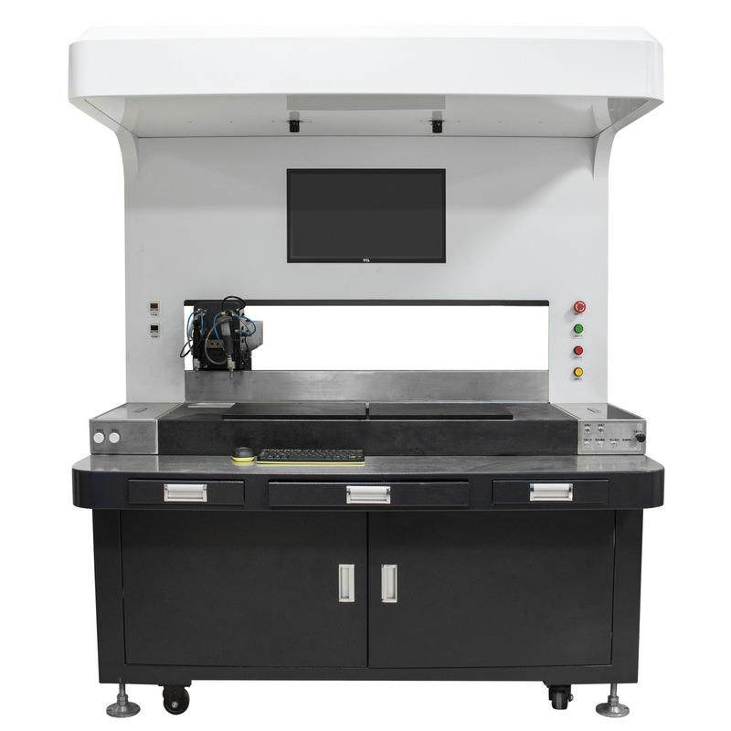 东莞厂家出售全自动双工位视觉点胶机智能定位视觉点胶滴漆机