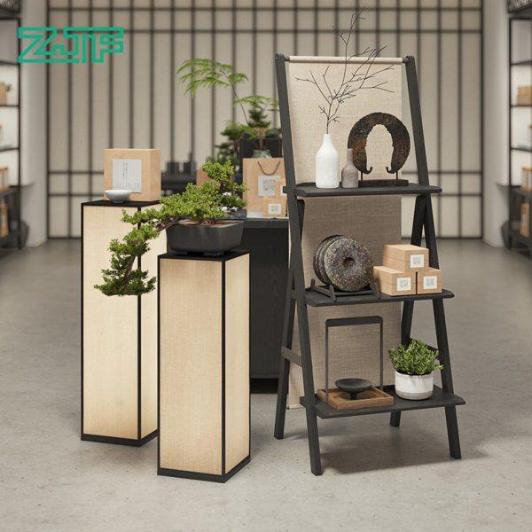 众匠坊茶叶店橱窗发光展示道具梯形陈列组合架商场中区茶具中岛架,商业/办公家具,茶叶柜,淘宝优惠券,粉丝福利购,淘宝优惠卷