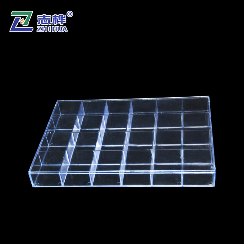 首饰盒 24格亚克力透明塑料散珠包装盒零件收纳整理盒饰品整理盒