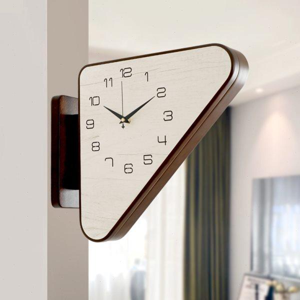 2024新款创意双面挂钟客厅家用挂墙静音时钟现代简约装饰两面钟表,家居饰品,挂钟,淘宝优惠券,粉丝福利购,淘宝优惠卷