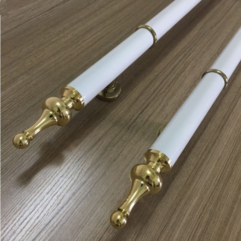 玻璃门拉手不锈钢方管门把手大门推拉门写字楼哑黑钛玫瑰钛金银色