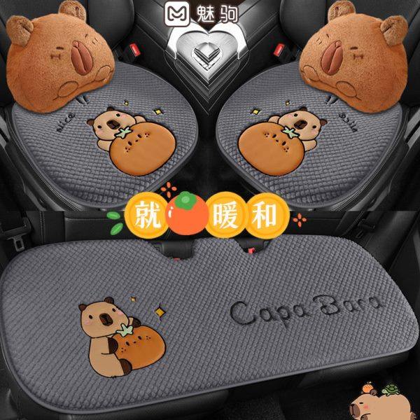 卡通汽车坐垫冬季毛绒半包座椅套网红可爱女款冬天保暖后排车座垫,汽车用品/电子/清洗/改装,通用座套/座垫,淘宝优惠券,粉丝福利购,淘宝优惠卷