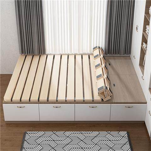 榻榻米透气防潮排骨架实木床板硬板护腰折叠床条床架垫片板可