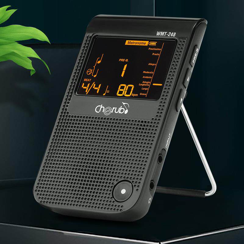 小天使WMT-248电子节拍器钢琴吉他古筝小提琴节奏器调音器二合一